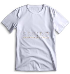 Футболка Top T-shirt Sekiro shadow die twice (Секиро, Япония, Соулс Лайк ) 0020 белая L