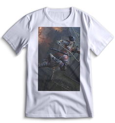 Футболка Top T-shirt Sekiro shadow die twice (Секиро, Япония, Соулс Лайк ) 0034 белая 3XS