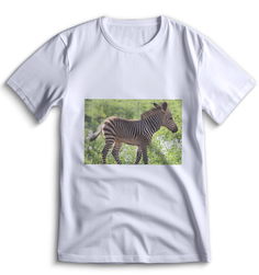 Футболка Top T-shirt зебра ( с зеброй) 0047 белая XS
