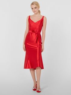 Платье женское Lo 03232008 красное 50 RU