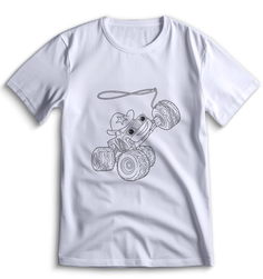 Футболка Top T-shirt Вспыш и чудо машинки 0050 белая S