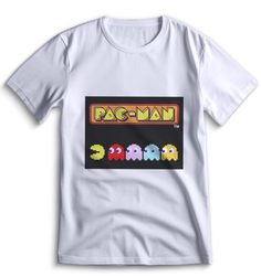Футболка Top T-shirt Pac-man (Паксан, Пакмен) 0019 белая M