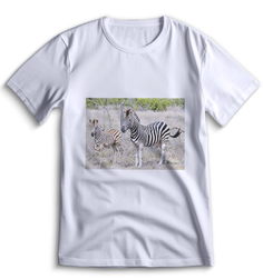 Футболка Top T-shirt зебра ( с зеброй) 0075 белая XS