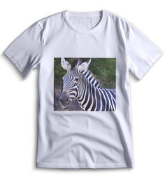 Футболка Top T-shirt зебра ( с зеброй) 0085 белая XS
