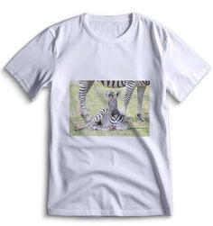 Футболка Top T-shirt зебра ( с зеброй) 0070 белая M