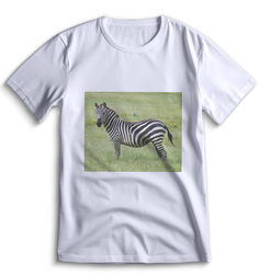 Футболка Top T-shirt зебра ( с зеброй) 0006 белая S