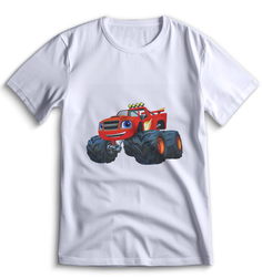 Футболка Top T-shirt Вспыш и чудо машинки 0027 белая XL