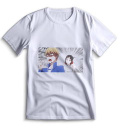 Футболка Top T-shirt Kaguya-Sama Love is War Кагуя Сама в Любви как на Войне 0100 белая L