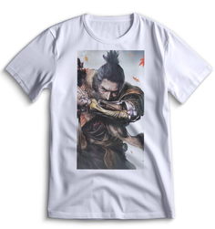 Футболка Top T-shirt Sekiro shadow die twice (Секиро, Япония, Соулс Лайк ) 0013 белая S