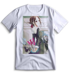 Футболка Top T-shirt Kaguya-Sama Love is War Сама в Любви как на Войне 0070 белая XXS