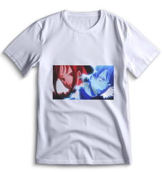 Футболка Top T-shirt Kaguya-Sama Love is War Сама в Любви как на Войне 0115 белая XL