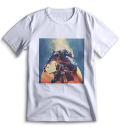 Футболка Top T-shirt Sekiro shadow die twice (Секиро, Япония, Соулс Лайк ) 0057 белая S