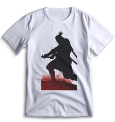 Футболка Top T-shirt Sekiro shadow die twice (Секиро, Япония, Соулс Лайк ) 0018 белая XXS
