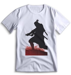 Футболка Top T-shirt Sekiro shadow die twice (Секиро, Япония, Соулс Лайк ) 0018 белая XXS