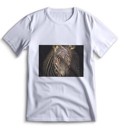 Футболка Top T-shirt зебра ( с зеброй) 0065 белая XXS