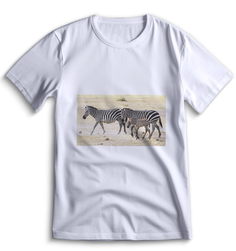 Футболка Top T-shirt зебра ( с зеброй) 0053 белая XXS