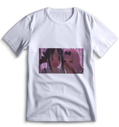 Футболка Top T-shirt Kaguya-Sama Love is War Сама в Любви как на Войне 0036 белая 3XS