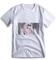 Футболка Top T-shirt Kaguya-Sama Love is War Сама в Любви как на Войне 0117 белая XS