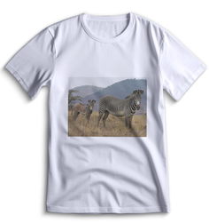 Футболка Top T-shirt зебра ( с зеброй) 0092 белая XXS