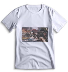 Футболка Top T-shirt Sekiro shadow die twice (Секиро, Япония, Соулс Лайк ) 0090 белая XL