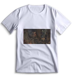 Футболка Top T-shirt Sekiro shadow die twice (Секиро, Япония, Соулс Лайк ) 0025 белая 3XS