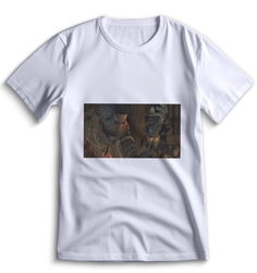 Футболка Top T-shirt Sekiro shadow die twice (Секиро, Япония, Соулс Лайк ) 0025 белая 3XS