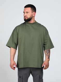 Футболка мужская Huracan OVER-H001 хаки XL