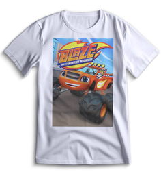 Футболка Top T-shirt Вспыш и чудо машинки 0042 белая 3XS