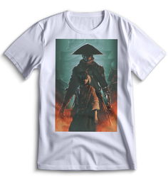 Футболка Top T-shirt Sekiro shadow die twice (Секиро, Япония, Соулс Лайк ) 0056 белая XS