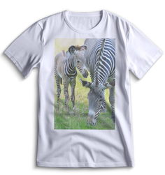 Футболка Top T-shirt зебра ( с зеброй) 0100 белая XXS