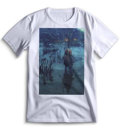 Футболка Top T-shirt Sekiro shadow die twice (Секиро, Япония, Соулс Лайк ) 0095 белая 3XS