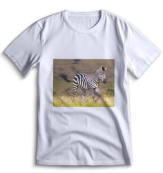 Футболка Top T-shirt зебра ( с зеброй) 0107 белая XXS