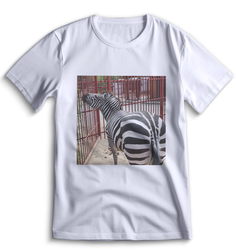 Футболка Top T-shirt зебра ( с зеброй) 0106 белая S