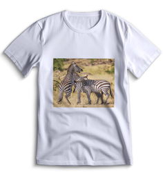 Футболка Top T-shirt зебра ( с зеброй) 0108 белая L