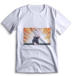 Футболка Top T-shirt Kaguya-Sama Love is War Кагуя Сама в Любви как на Войне 0148 белая S