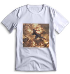 Футболка Top T-shirt Sekiro shadow die twice (Секиро, Япония, Соулс Лайк ) 0030 белая 3XS