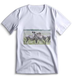 Футболка Top T-shirt зебра ( с зеброй) 0097 белая M