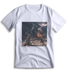 Футболка Top T-shirt Sekiro shadow die twice (Секиро, Япония, Соулс Лайк ) 0027 белая XL