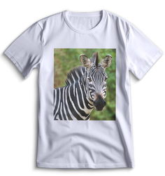 Футболка Top T-shirt зебра ( с зеброй) 0037 белая XS