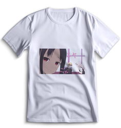 Футболка Top T-shirt Kaguya-Sama Love is War Сама в Любви как на Войне 0025 белая 3XS