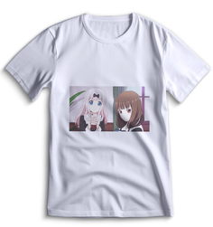 Футболка Top T-shirt Kaguya-Sama Love is War Кагуя Сама в Любви как на Войне 0155 белая M