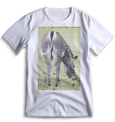 Футболка Top T-shirt зебра ( с зеброй) 0060 белая S