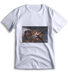 Футболка Top T-shirt Sekiro shadow die twice (Секиро, Япония, Соулс Лайк ) 0022 белая 3XS