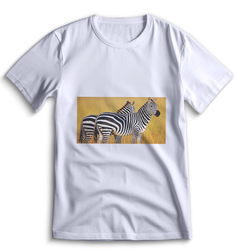 Футболка Top T-shirt зебра ( с зеброй) 0061 белая L
