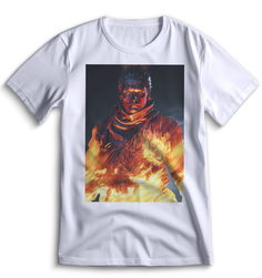 Футболка Top T-shirt Sekiro shadow die twice (Секиро, Япония, Соулс Лайк ) 0062 белая XL
