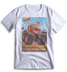 Футболка Top T-shirt Вспыш и чудо машинки 0014 белая S