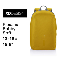 Рюкзак для ноутбука унисекс XD Design Bobby Soft 15,6" желтый