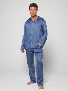 Пижама мужская Малиновые Сны APOLLON голубая 50 RU