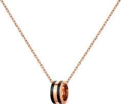 Колье из стали Daniel Wellington Emalie-Necklace-RG-Black