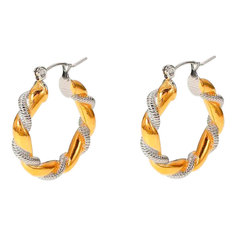 Серьги конго из латуни Nouvelle mode 1600483982837-6
